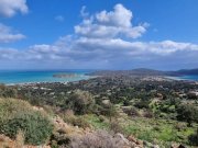 Plaka bei Elounda Kreta, Plaka: Baugrundstück mit Panoramablick auf Spinalonga und die Elounda-Bucht zu verkaufen Grundstück kaufen